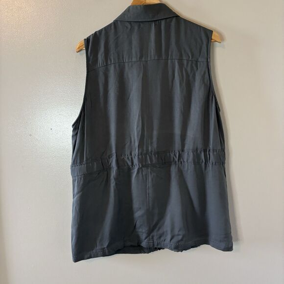Maurices Utility Vest Gray Pockets Buttons Womens Sz XXL - Picture 6 of 8
